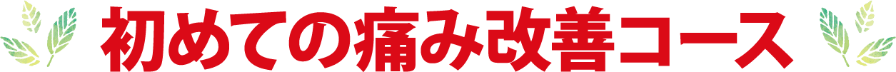 初めての痛み改善コース